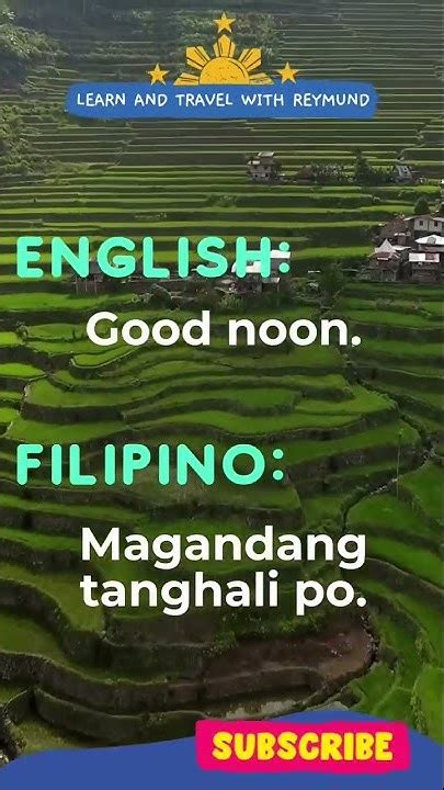 noon in Tagalog .